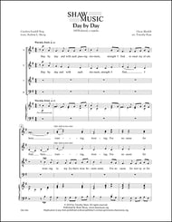 Day By Day SATB choral sheet music cover Thumbnail